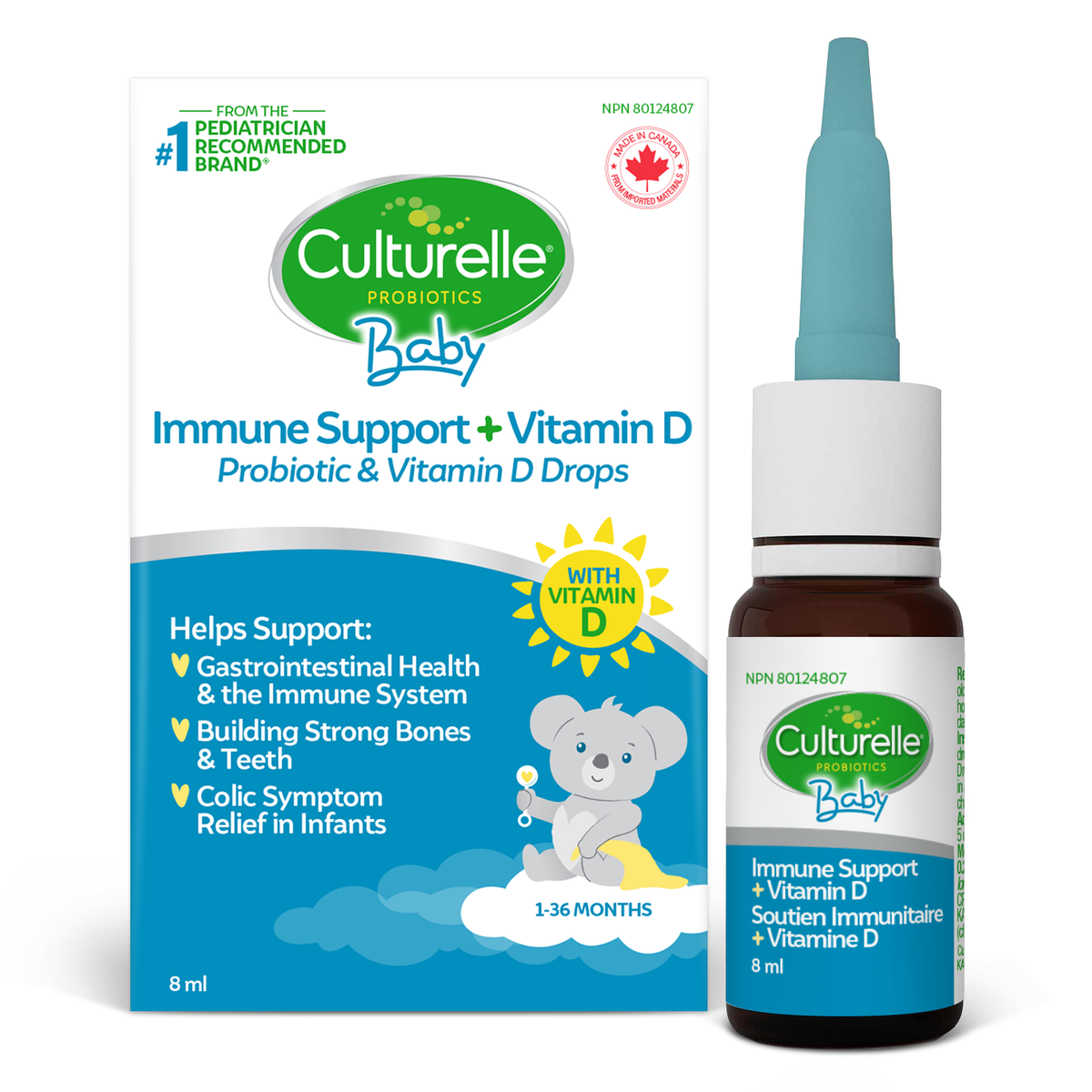 Culturelle® Baby Immune Support + Vitamin D Probiotic Drops